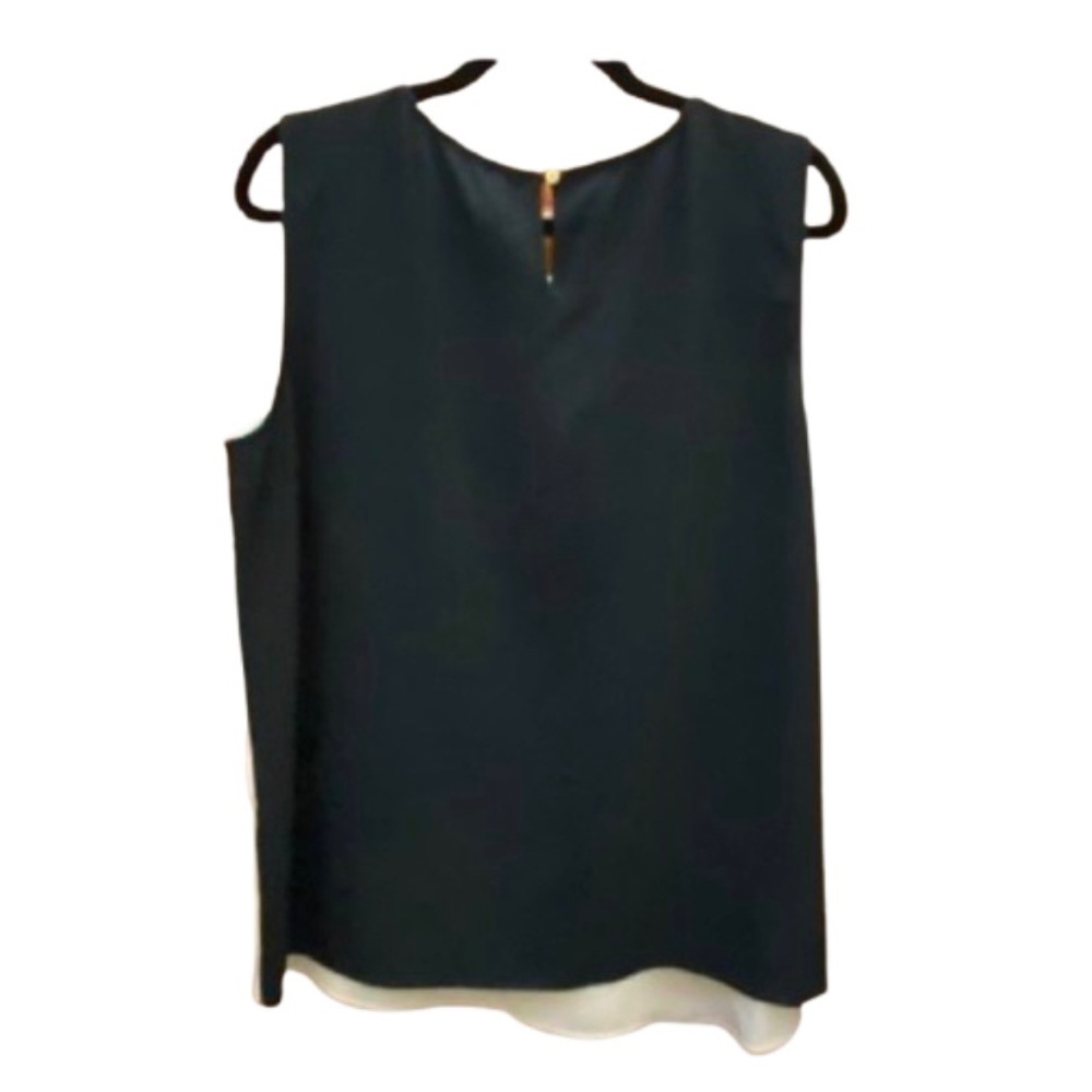 🆕 Calvin Klein CK Women's Sleeveless Colorblock Cami Camisole Blouse XL 16 - Picture 6 of 13